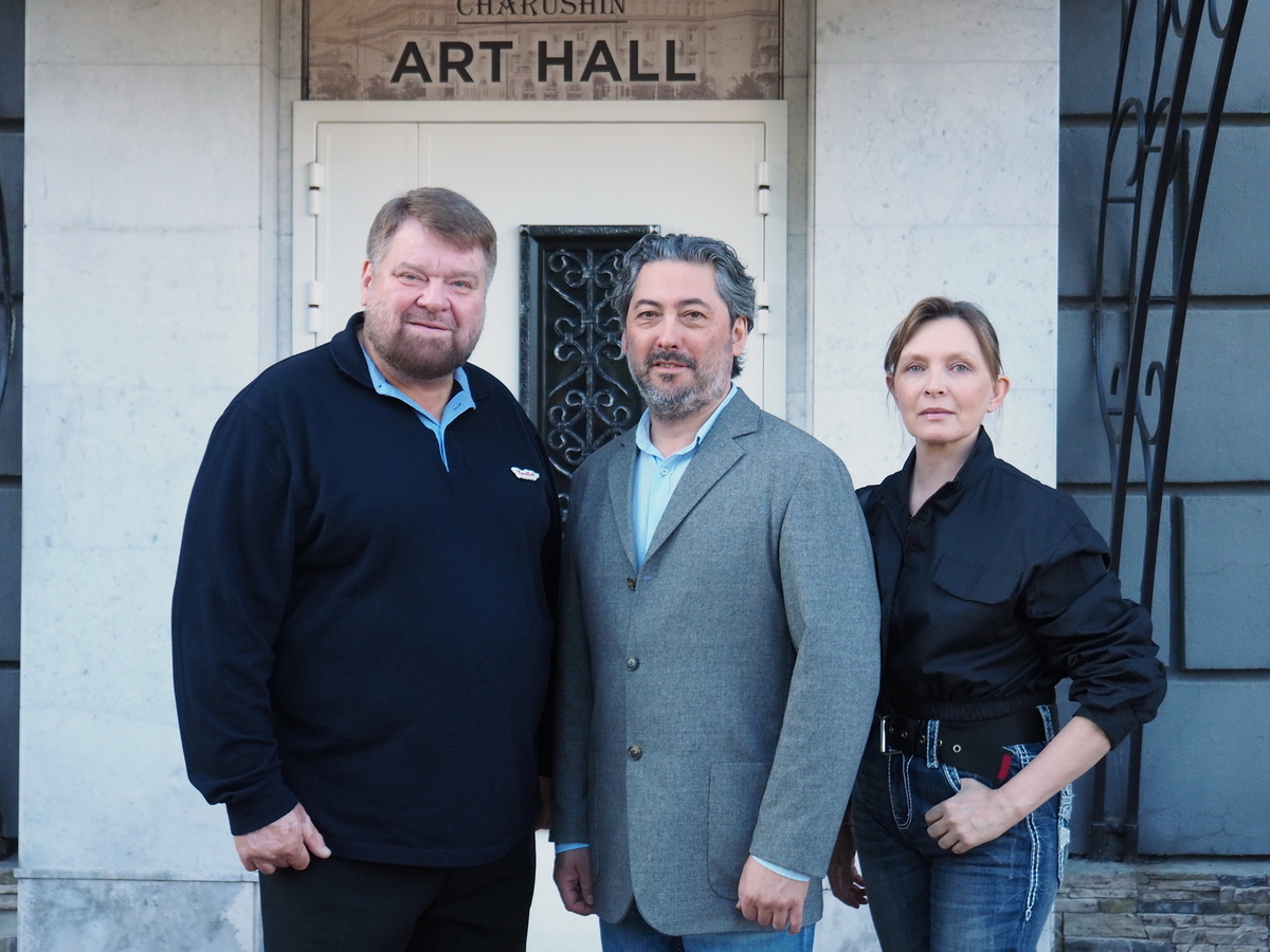 Слева направо: Андрей Бяков, Станислав Попов, Наталья Попова